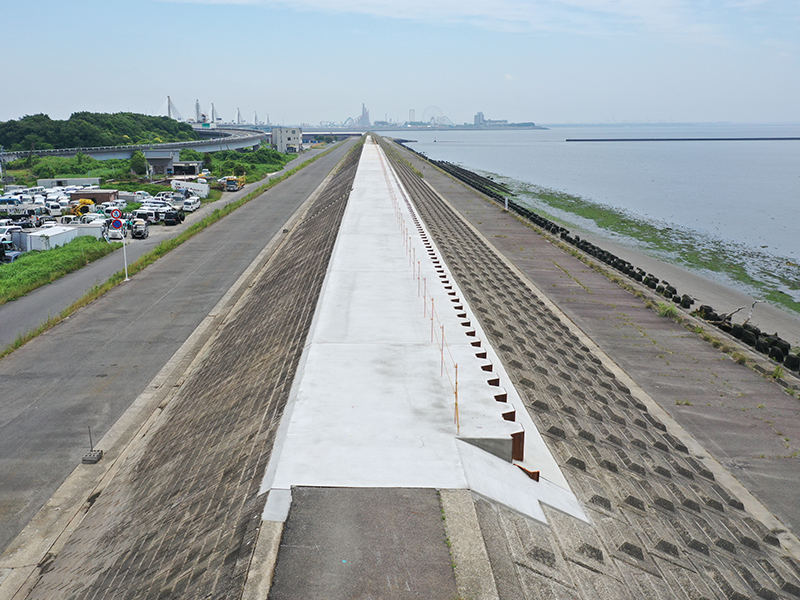 城南第一地区海岸海岸高潮対策工事(その4)